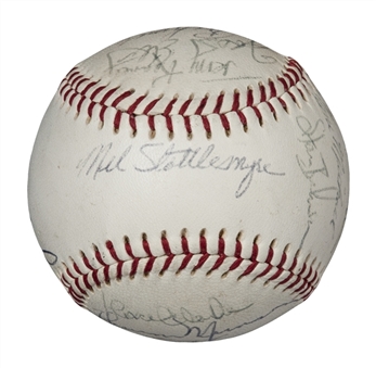 1969 New York Yankees Team-Signed Baseball With 19 Signatures Including Thurman Munson (PSA/DNA)